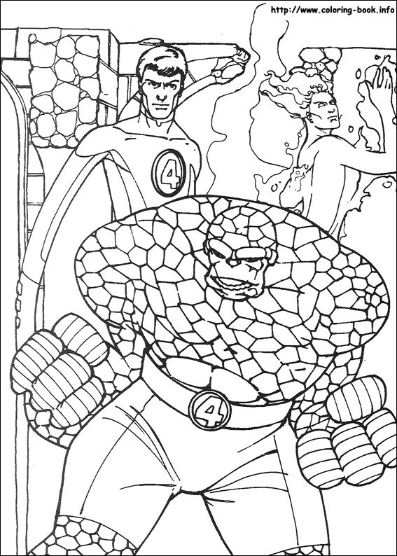 Fantastic Four coloring picture